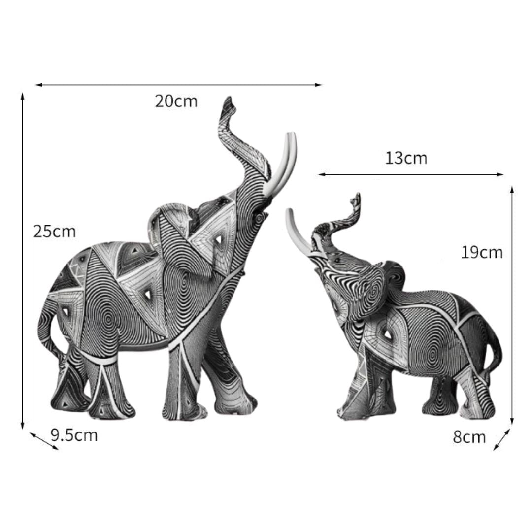 Escultura Elefante Pintura Origami Conceito 