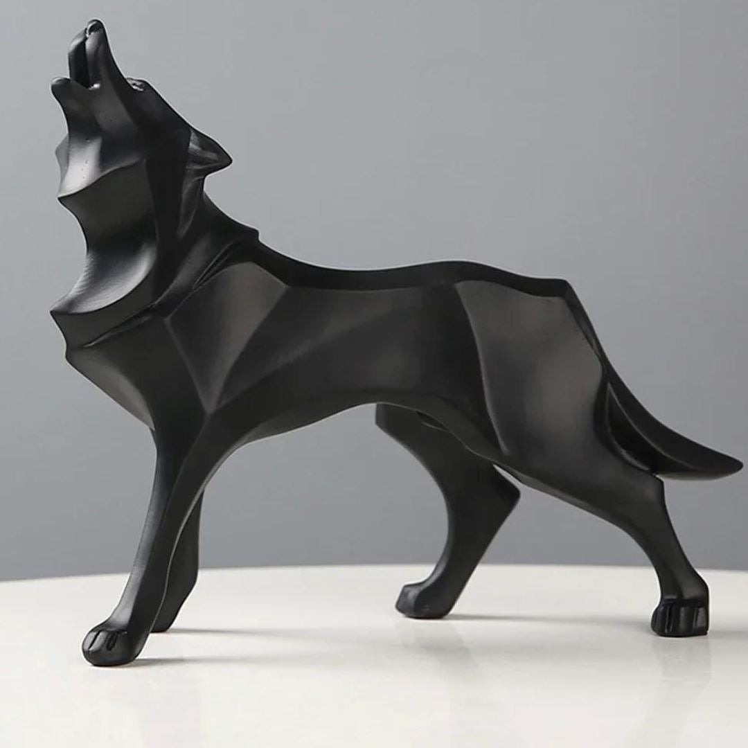 Escultura Lobo Abstrato Conceito 