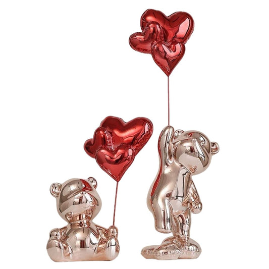 Escultura Namorados In Love - Litle Bear Resina - 0028 Conceito 