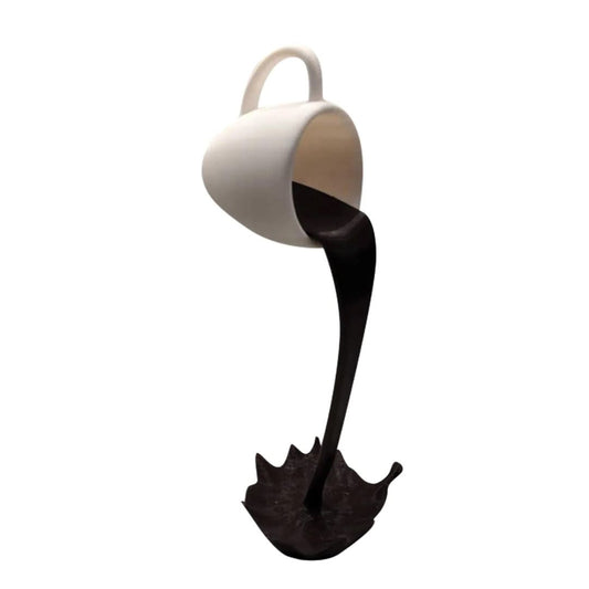 Escultura Spilled Coffee 3D Resina - 0033 Conceito 