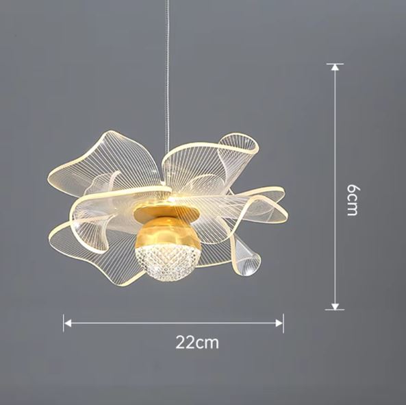 Lustre Pendente de Luxo - Flower 22cm Conceito 