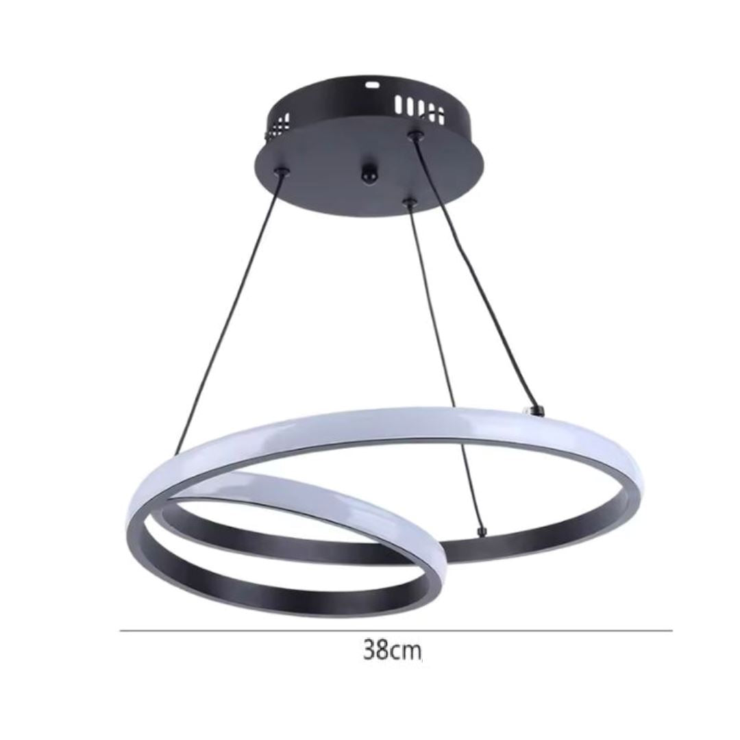 Lustre Pendente Entrelaço Circular Led Lustre - 0010 Conceito 