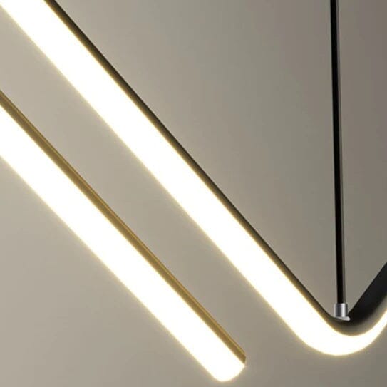 Lustre Pendente Minimalista Wave Line Led Pendente - 0025 Conceito 