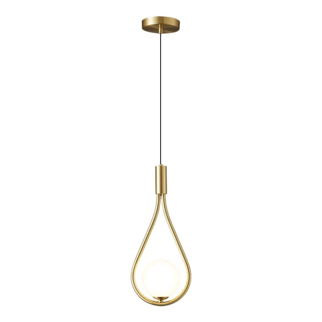 Lustre Pendente Sphere Light Led Pendente - 0032 Conceito Dourado Quente 