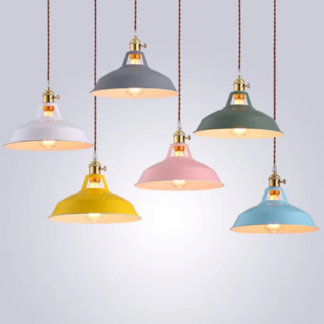 Lustre Pendente Vintage Lighting Macaron Pendente - 0041 Conceito 