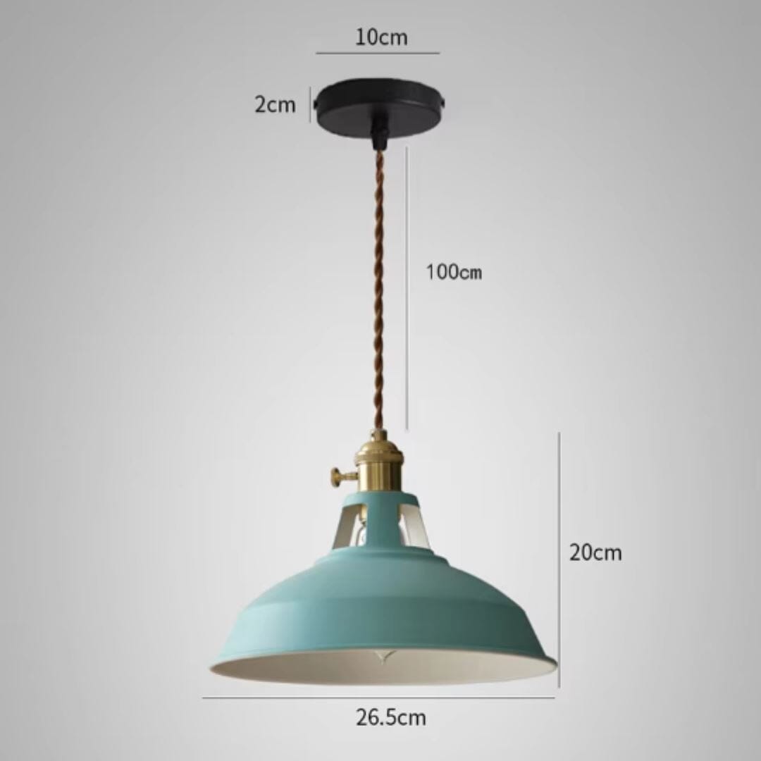 Lustre Pendente Vintage Lighting Macaron Pendente - 0041 Conceito 