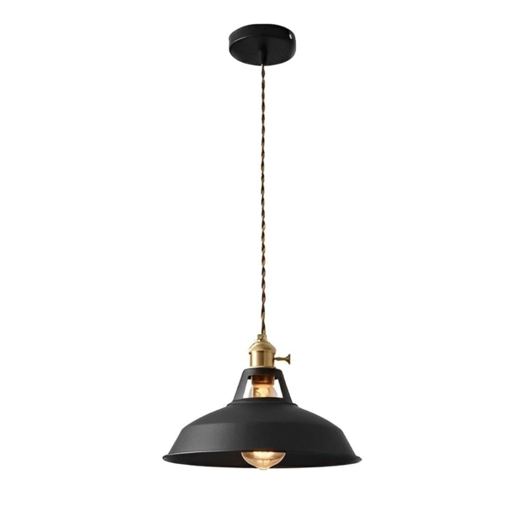 Lustre Pendente Vintage Lighting Macaron Pendente - 0041 Conceito Preto 