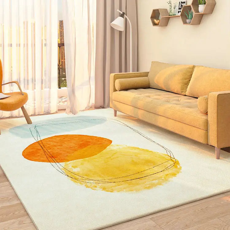 Tapete Decorativo Orgânico Retangular - Mixture Orange Conceito 80x120cm 