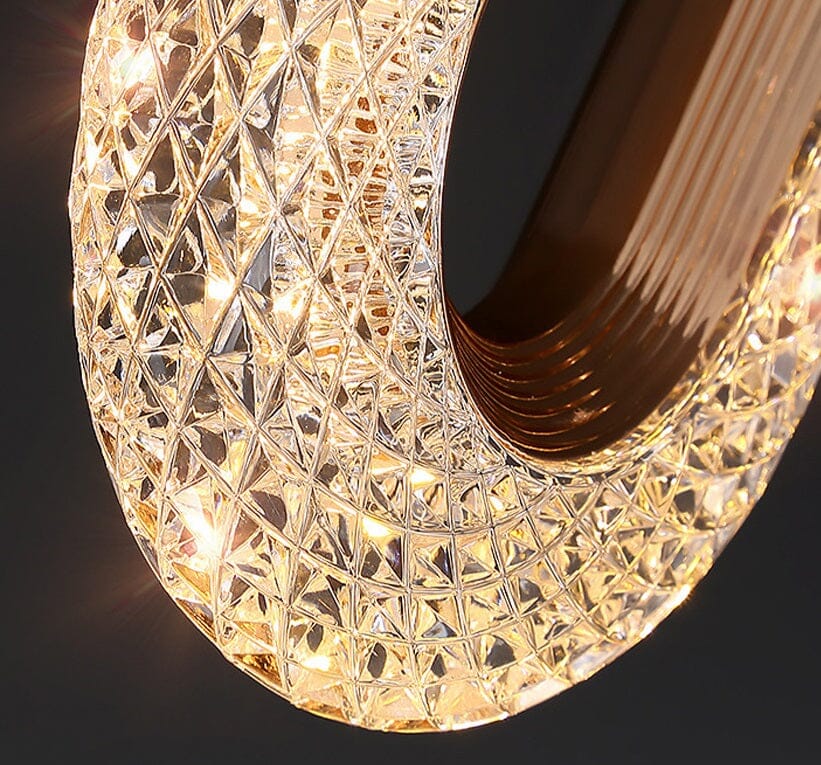 Arandela de Luxo Cristal Oval luzes Conceito 