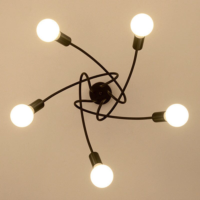 Lustre Luminária de Teto Sputnik Entrelaçado (3 e 5 hastes) luzes Conceito 