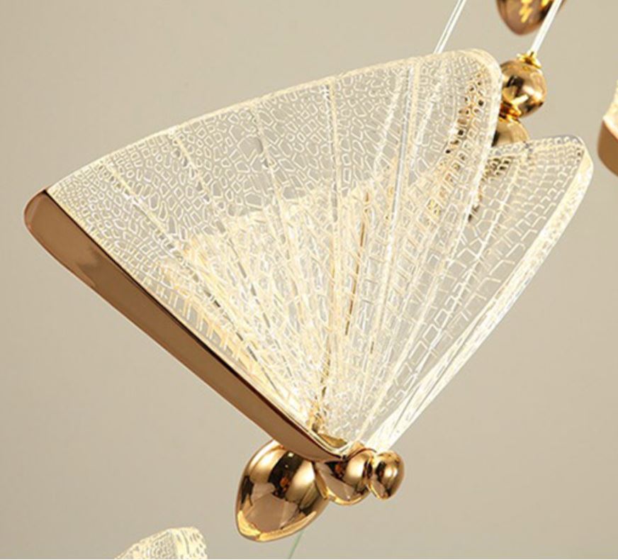 Lustre Pendente de Luxo - Butterfly luzes Conceito 