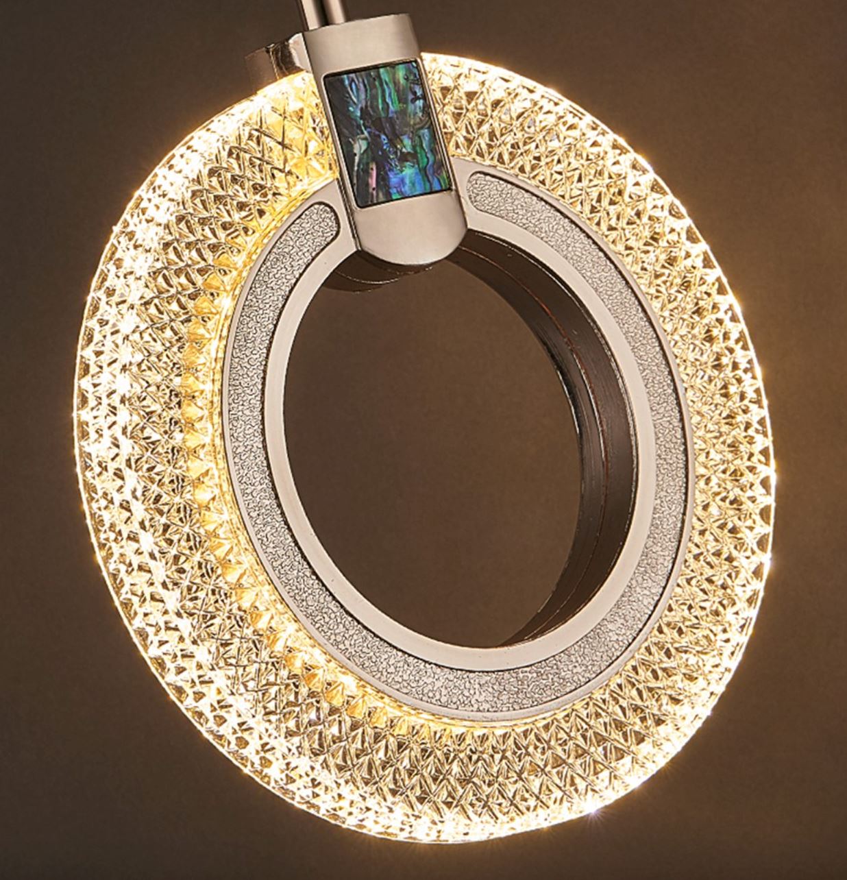 Lustre Pendente de Luxo Cristal Circular luzes Conceito Lustre Circular 01 unidades 